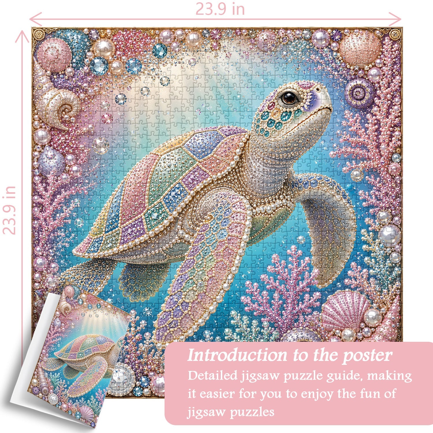 Puzzle Gioiello Tartaruga Marina 1000 Pezzi