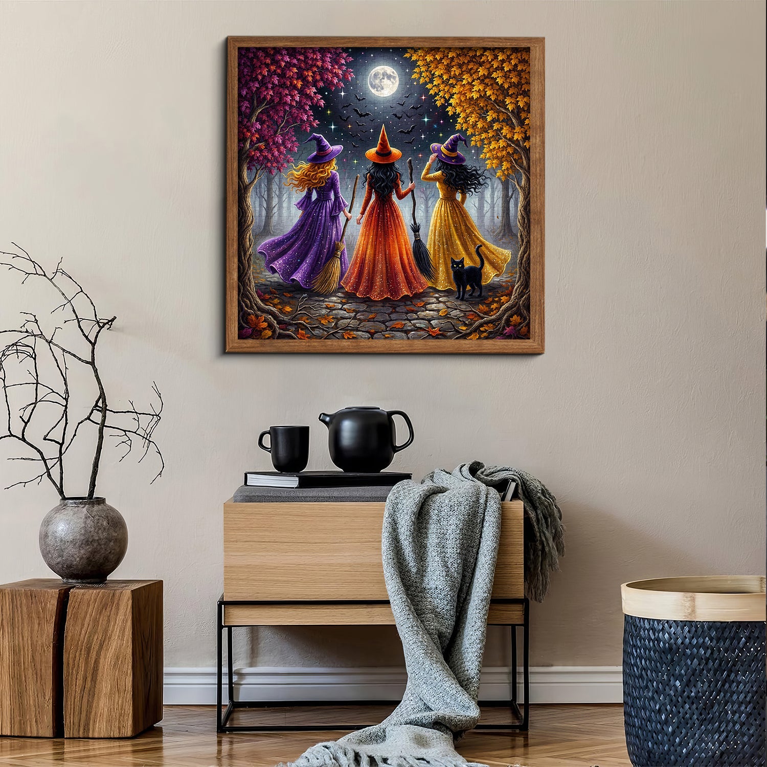 Moonlit Witch Forest Jigsaw Puzzle 1000 Piece