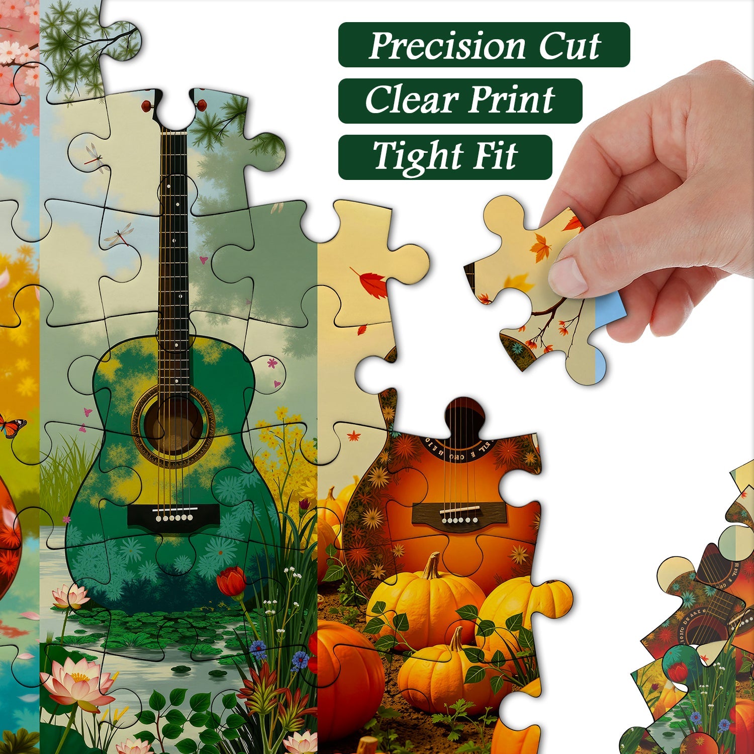 Puzzle per chitarra delle quattro stagioni, 1000 pezzi