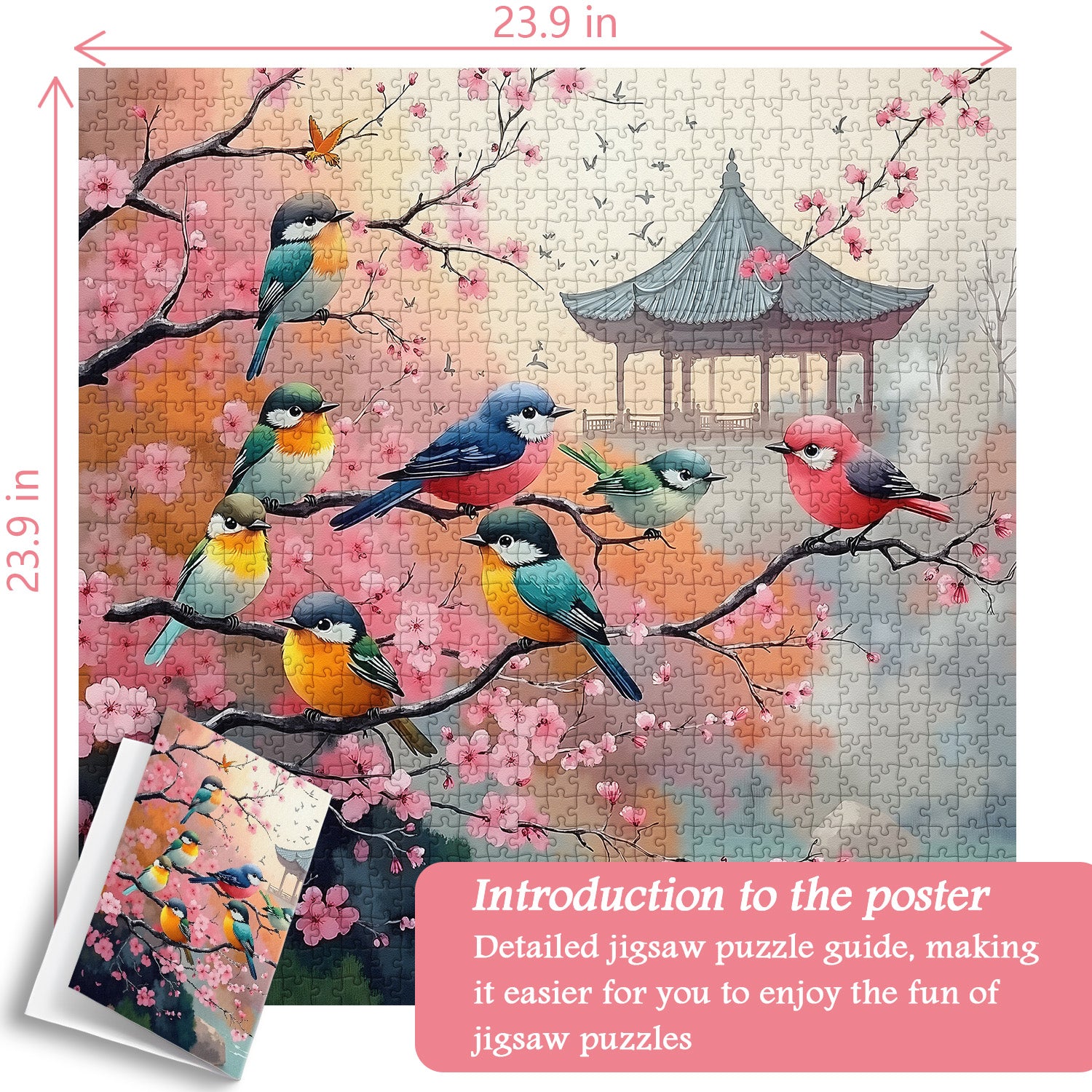 Kirschblütenvögel Puzzle 1000 Teile