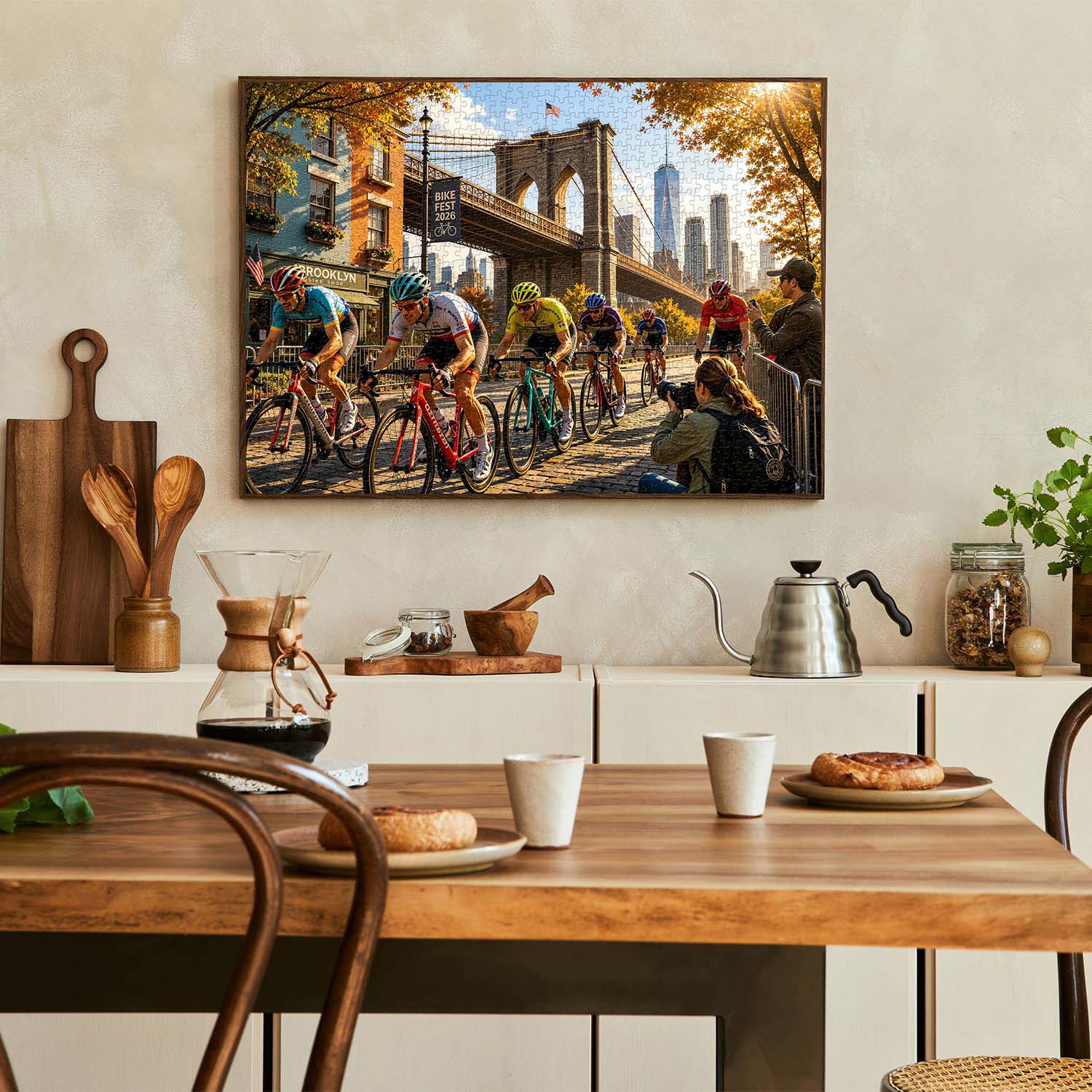 City Bike Race Jigsaw Puzzle 1000 Pieces