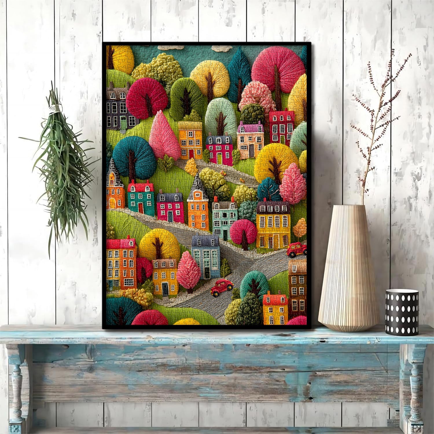 Embroidery Town Jigsaw Puzzle 1000 Pieces