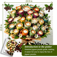 Coffee Cup Bouquet Jigsaw Puzzle 1000 Pieces