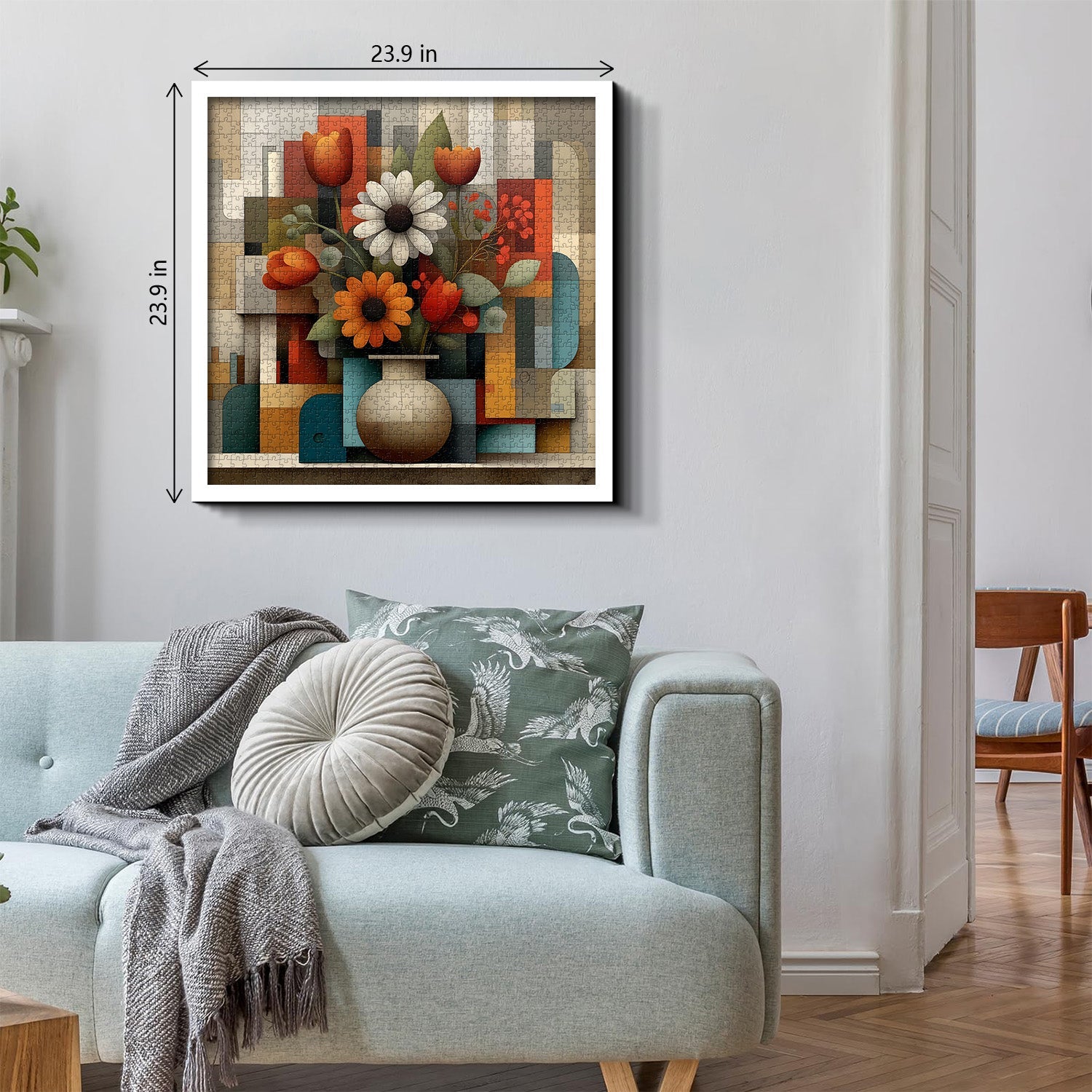 Geometric Floral Rhythm Jigsaw Puzzle 1000 Pieces