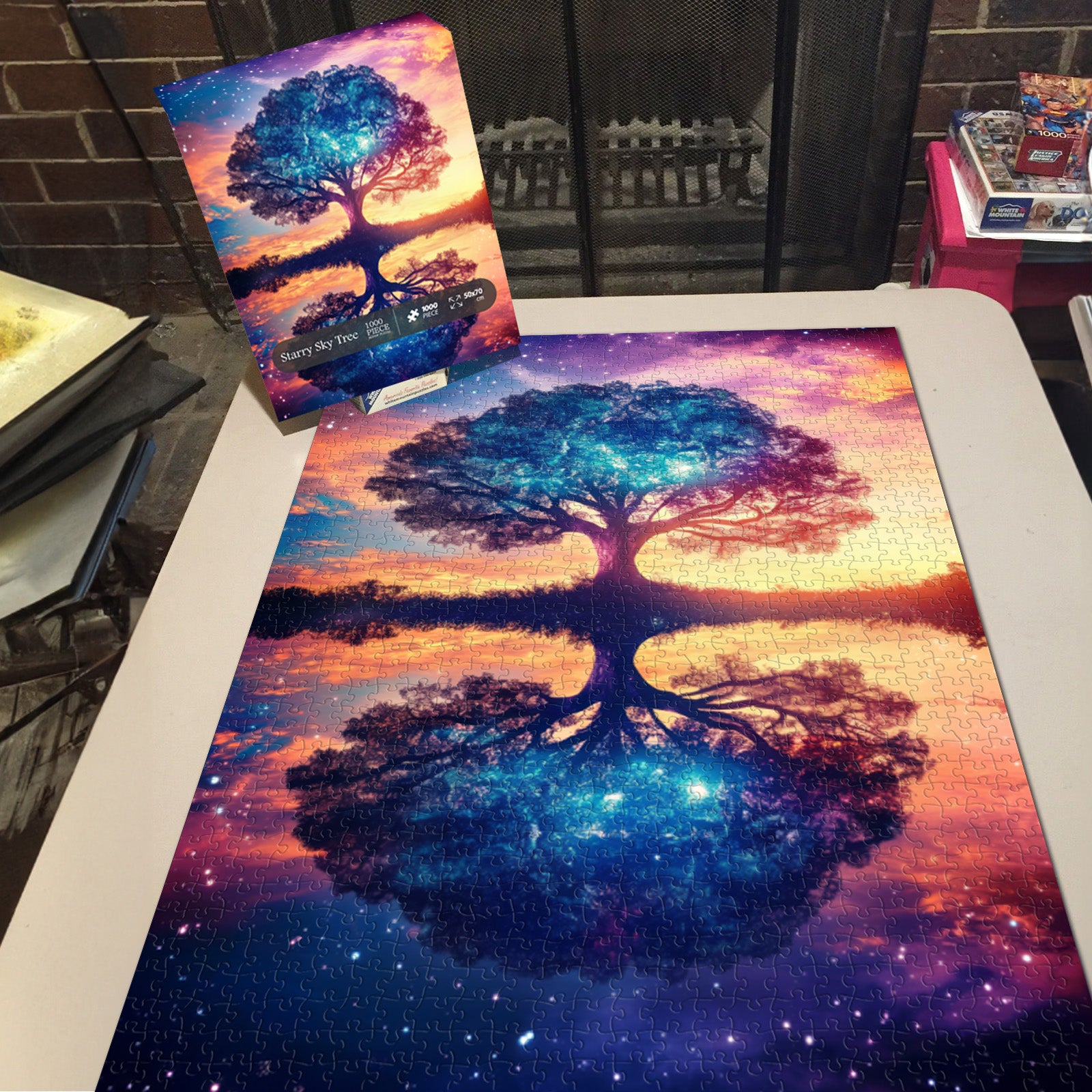 Starry Sky Tree Jigsaw Puzzle 1000 Pieces