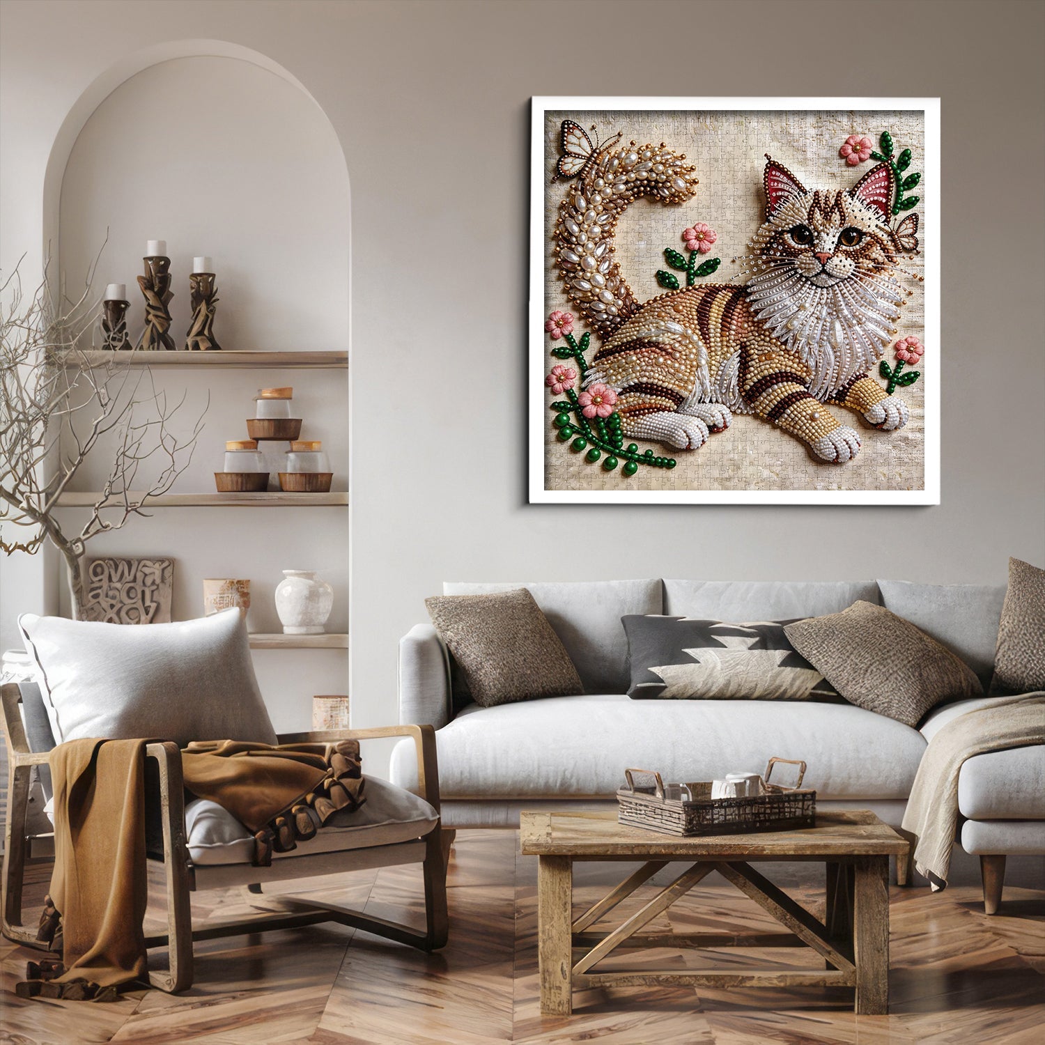 Perlenschnurrhaare Puzzle 1000 Teile