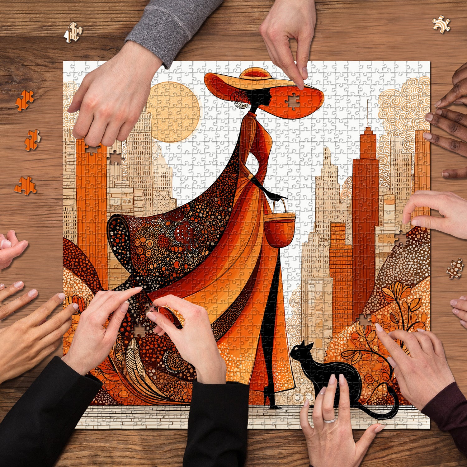 Orange Time Jigsaw Puzzle 1000 Pieces