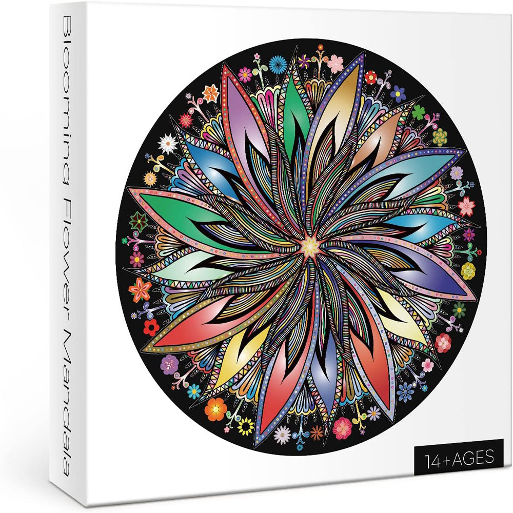 Pickforu® Blooming Flower Mandala Jigsaw Puzzle 1000 Piece