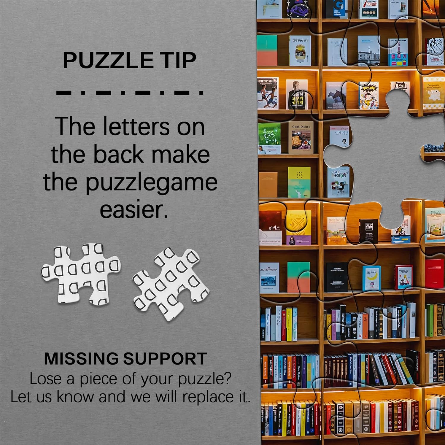 Bookshelf Library Jigsaw Puzzle 1000 Pieces