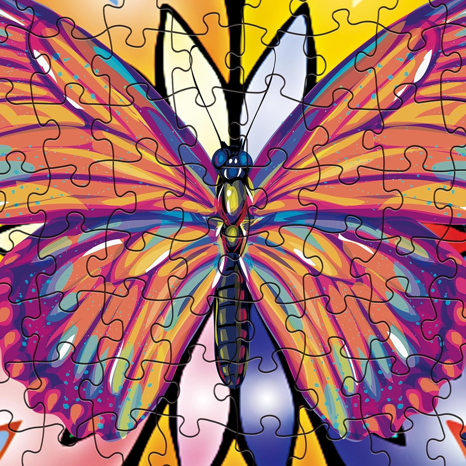 Pickforu® Papillon Mandala Jigsaw Puzzle 1000 pièces