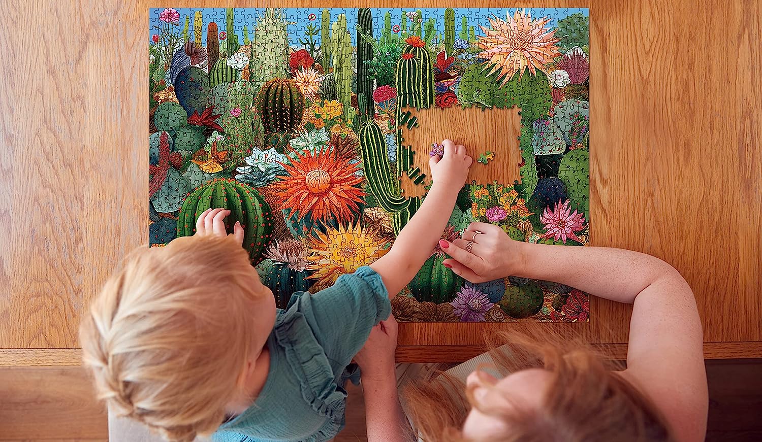 Cactus Flower Garden Jigsaw Puzzle 1000 Pieces