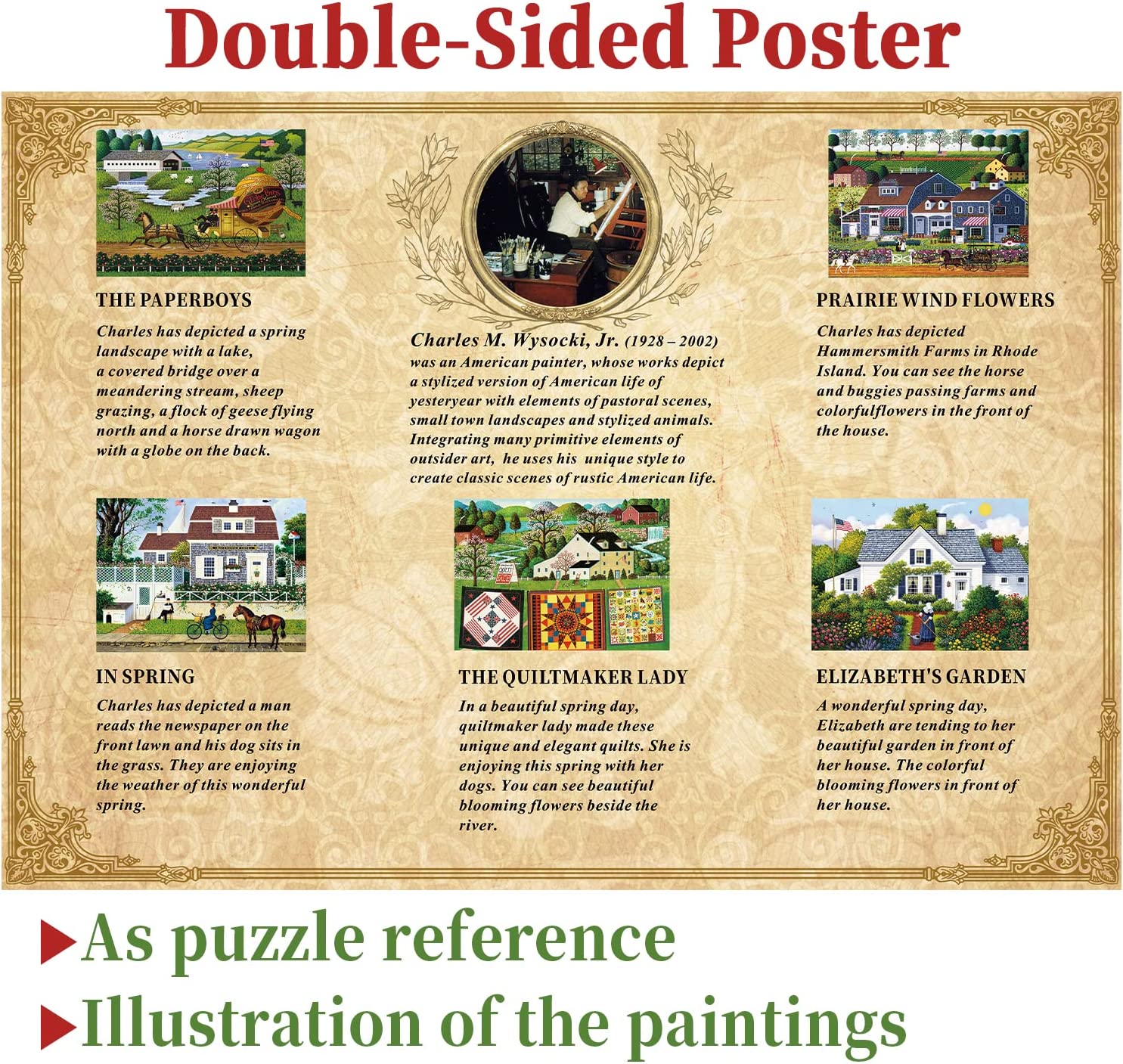 Pickforu® Spring Painting Art Jigsaw Puzzles 1000 pièces