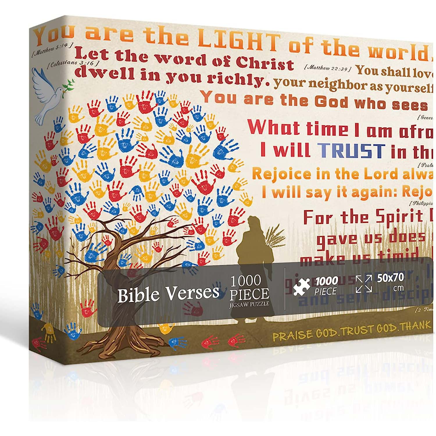 Pickforu® Bible Verses Jigsaw Puzzles 1000 Pieces