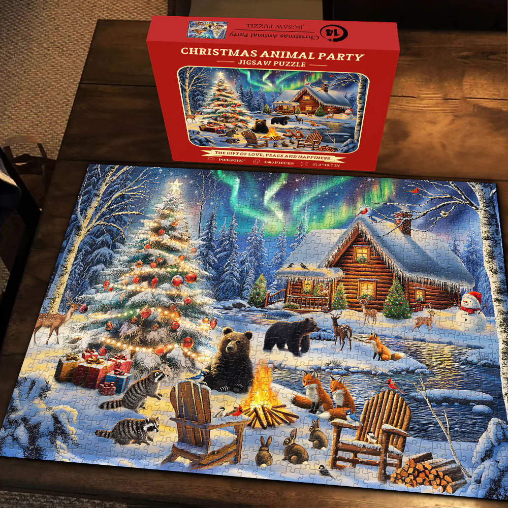 Christmas Animal Party Jigsaw Puzzles 1000 Pieces