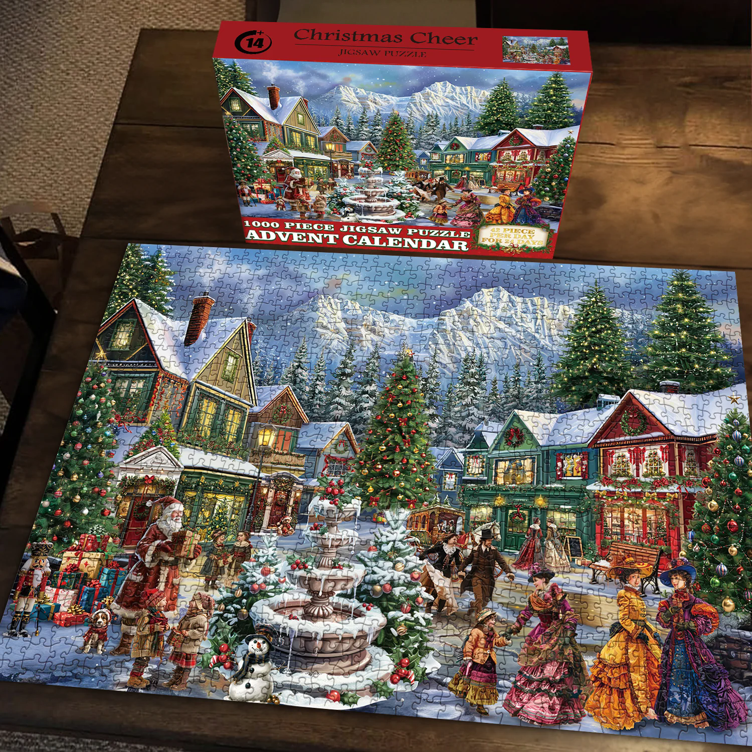 Christmas Cheer Advent Calendar Jigsaw Puzzle 1000 Pieces