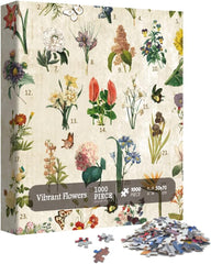 Pickforu® Puzzle de Flores Vibrantes 1000 piezas