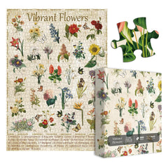 Pickforu® Puzzle de Flores Vibrantes 1000 piezas