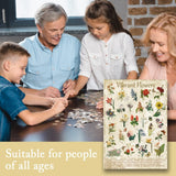 Pickforu® Vibrant Flower Jigsaw Puzzle 1000 pieces