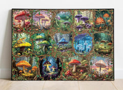 Colorful Mushroom Jigsaw Puzzle 1000 Pieces
