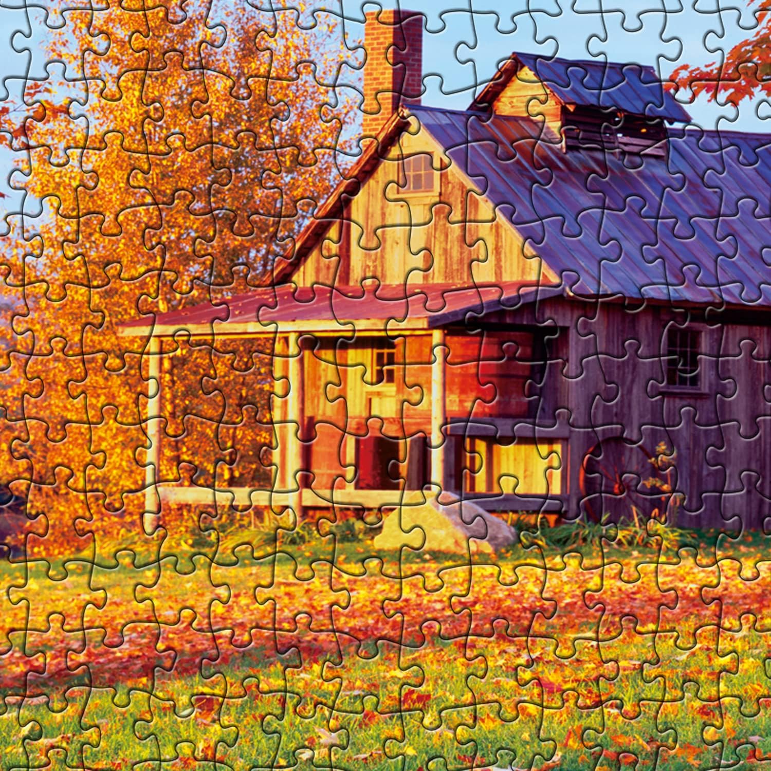 Pickforu® Country Cottage Jigsaw Puzzles 1000 pièces