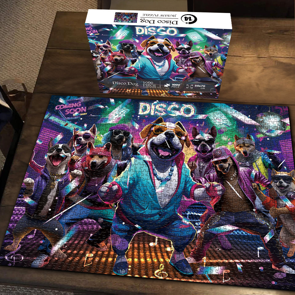 Disco Dog Jigsaw Puzzle 1000 Pieces