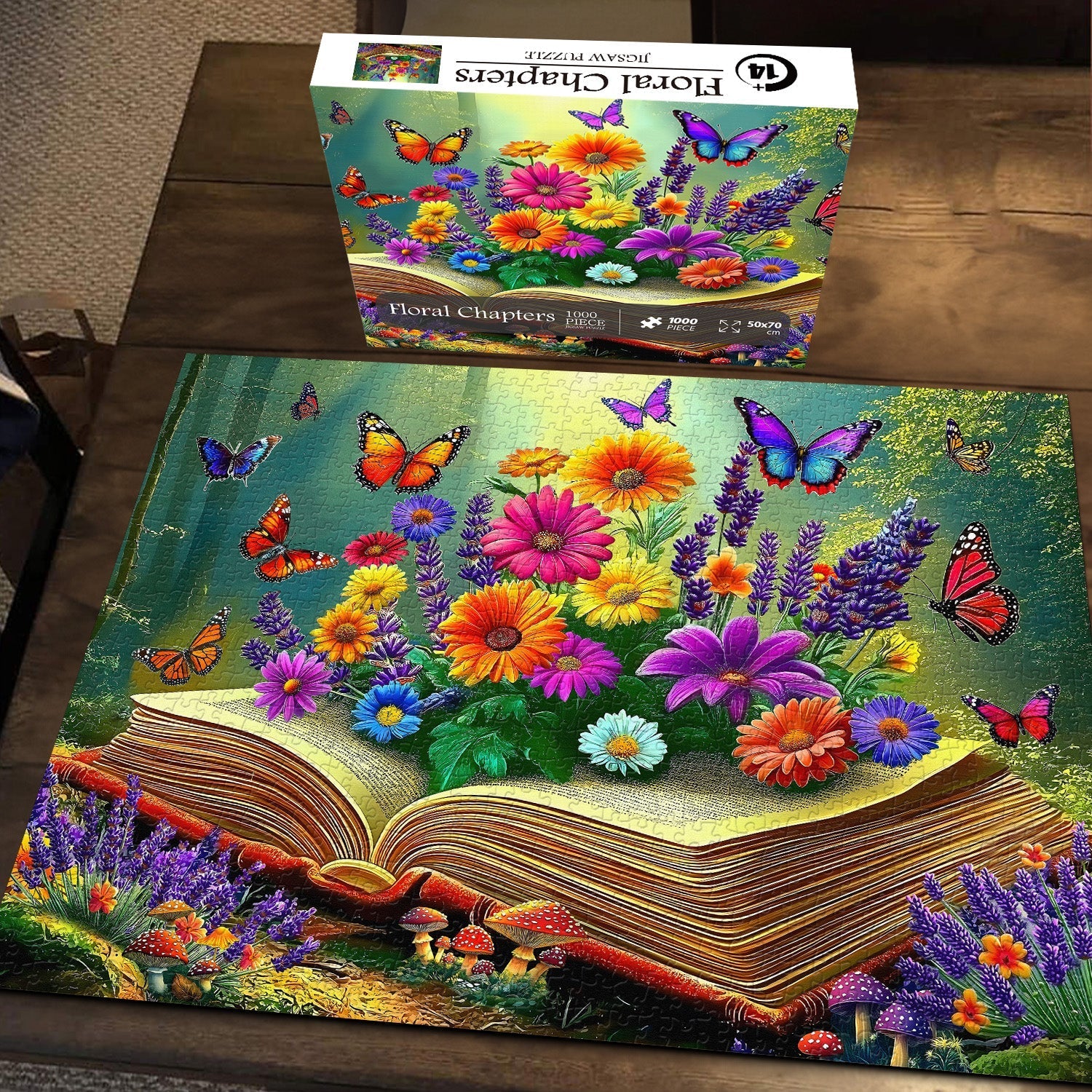 Chapapier floral puzzle 1000 pièces