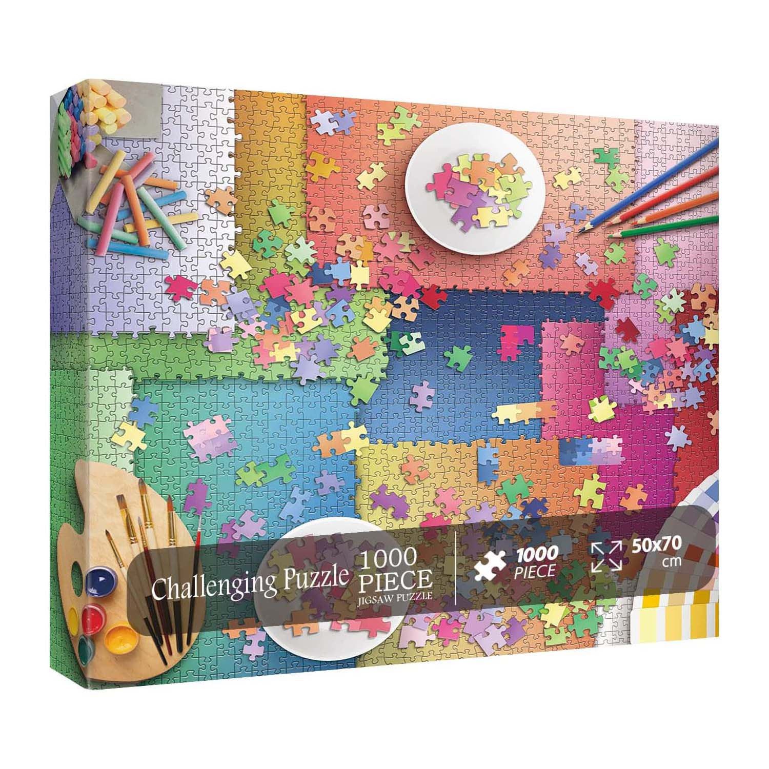 Pickforu® Impossible Gradient Jigsaw Puzzle 1000 Piece