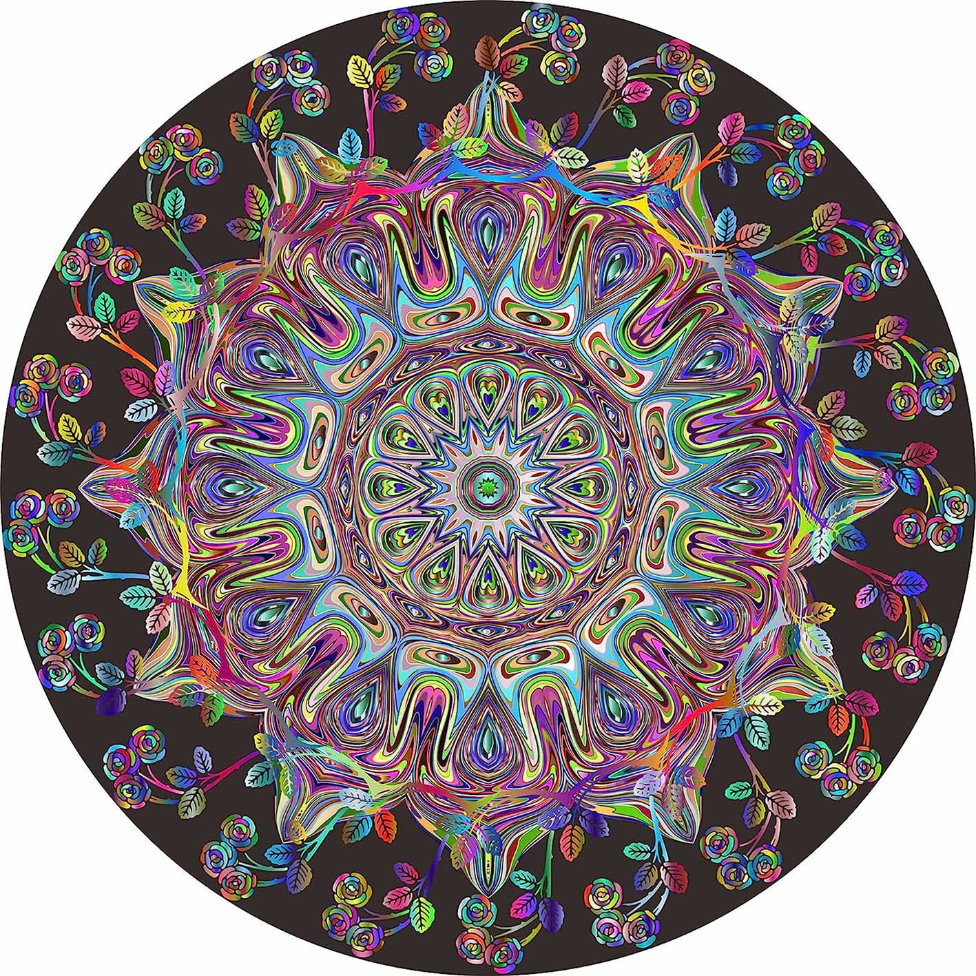 Pickforu® Mandala Flower Jigsaw Puzzles 1000 Pieces