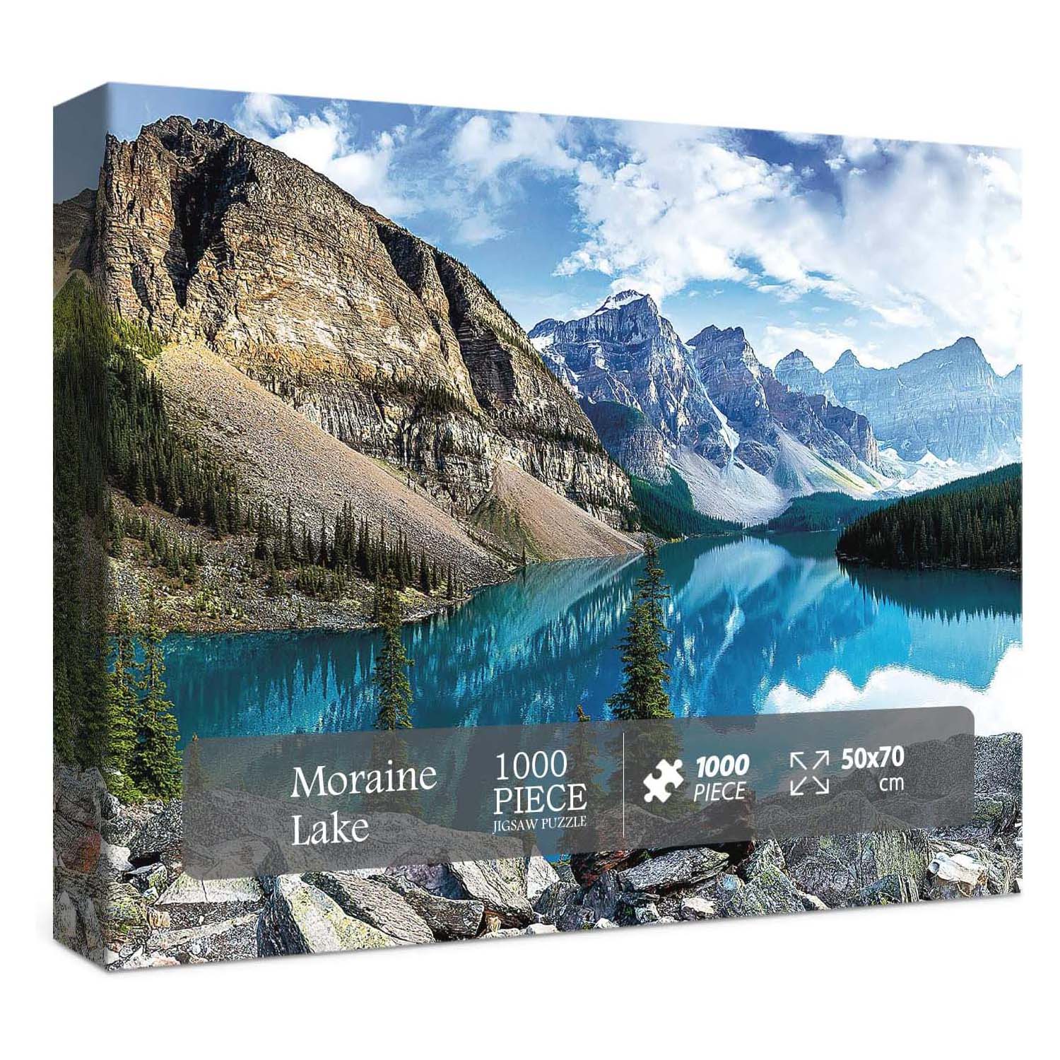 Pickforu® Moraine Lake Jigsaw Puzzle 1000 Pieces