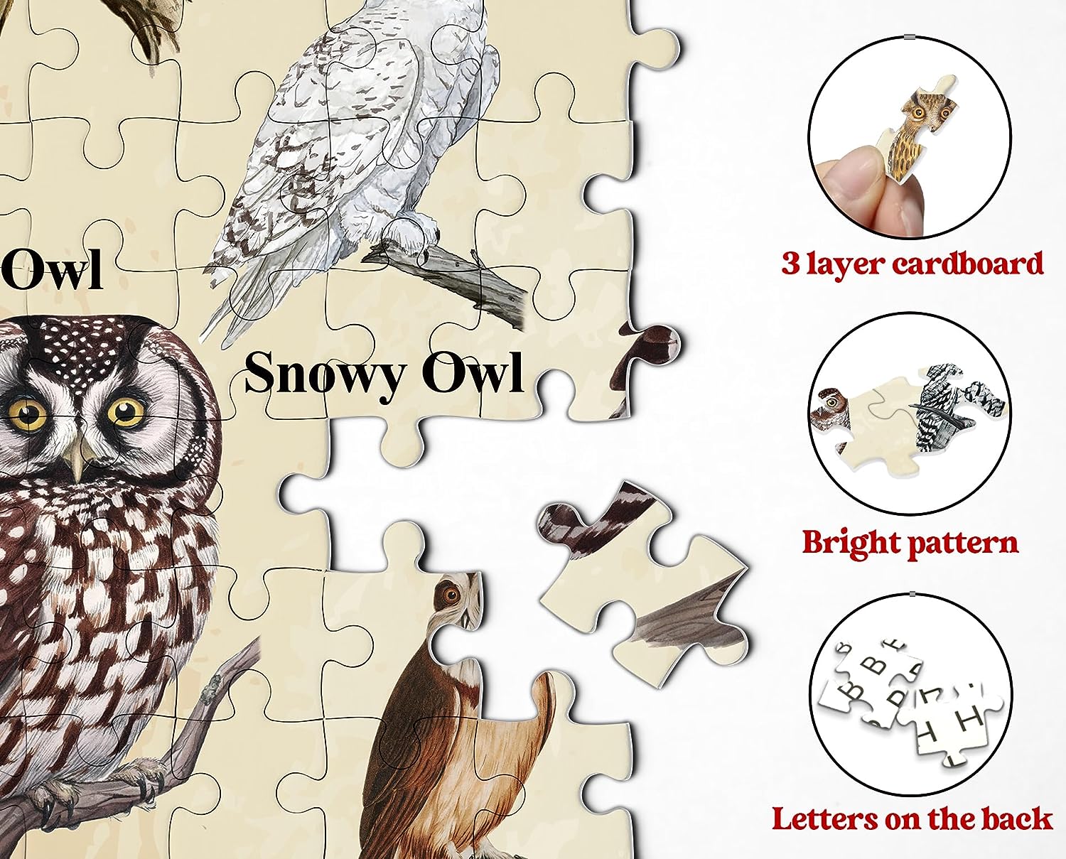 Pickforu® Owl Jigsaw Puzzle 1000 Pieces