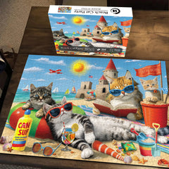 Beach Cat Party Jigsaw Puzzle 1000 piezas
