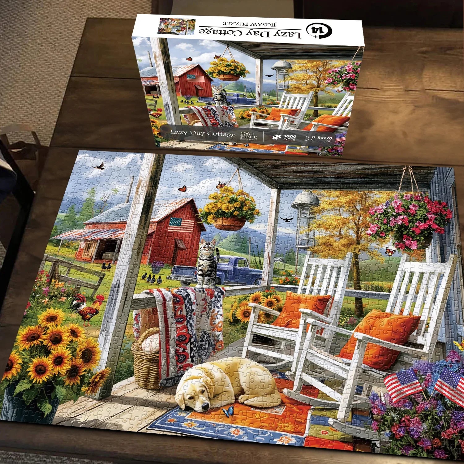 Faul Tag Cottage Jigsaw Puzzle 1000 Stücke