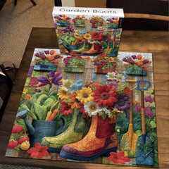 Bottes de jardin puzzle 1000 pièces