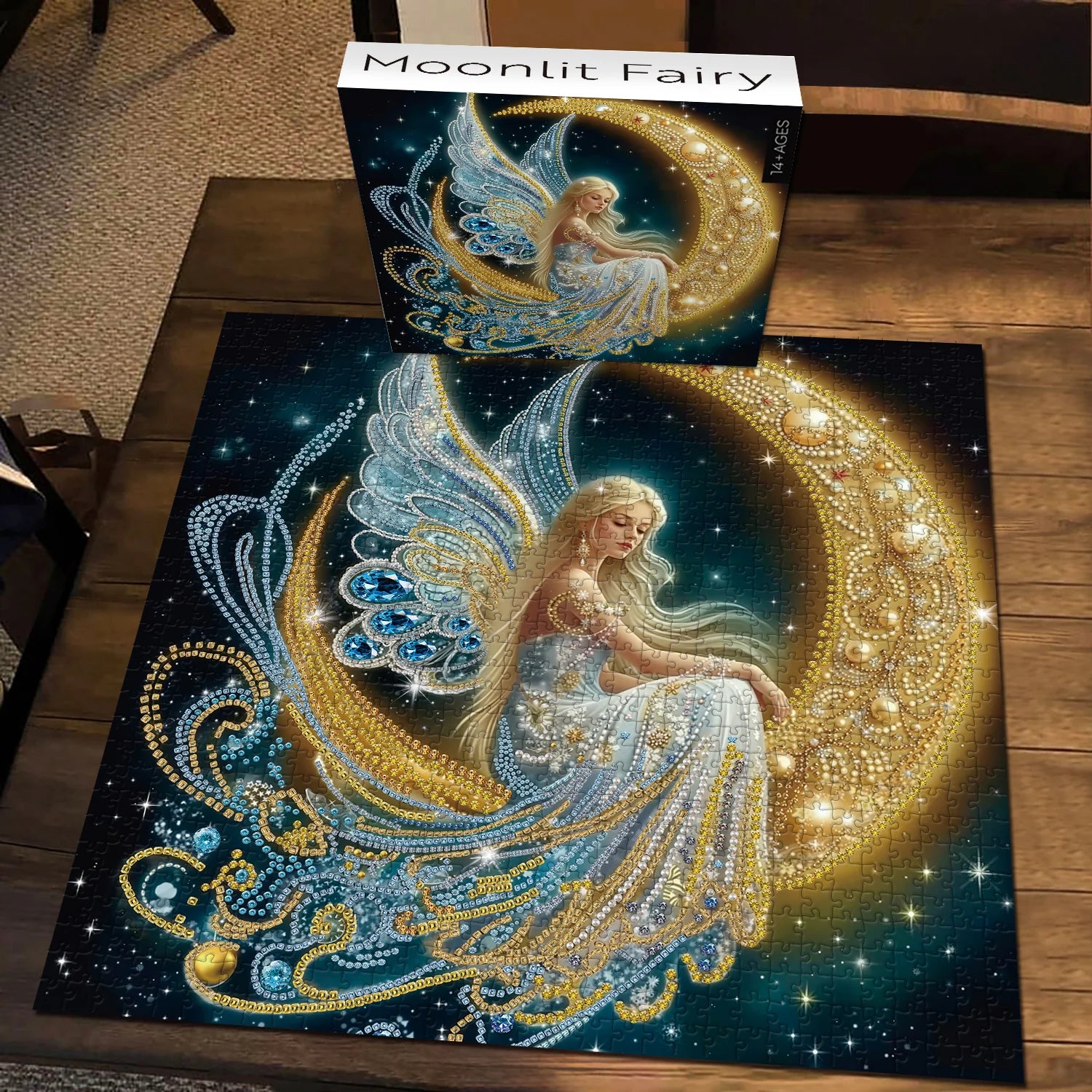 Pun puzzle 1000 pezzi di fatica illuminata da luna 1000 pezzi