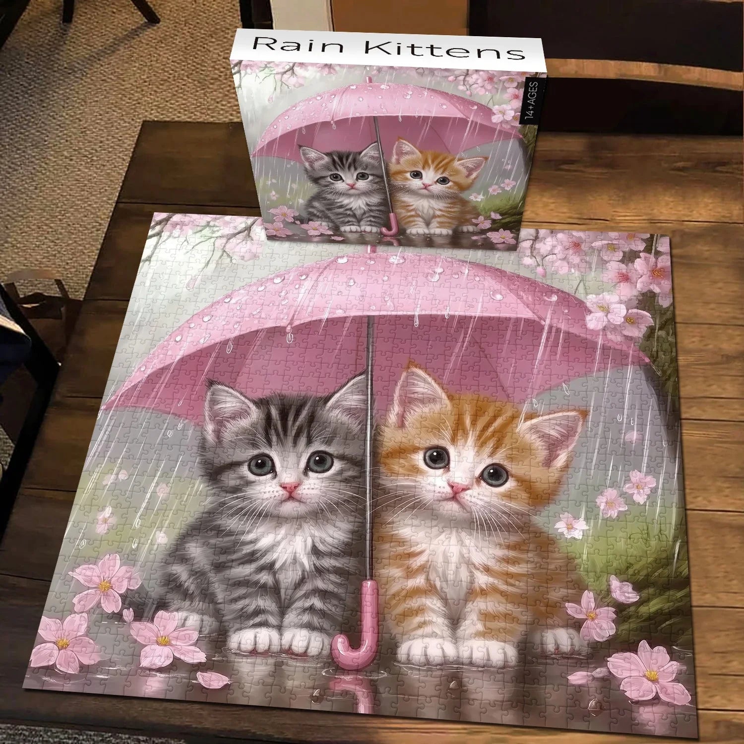 Pioggia gattini puzzle 1000 pezzi