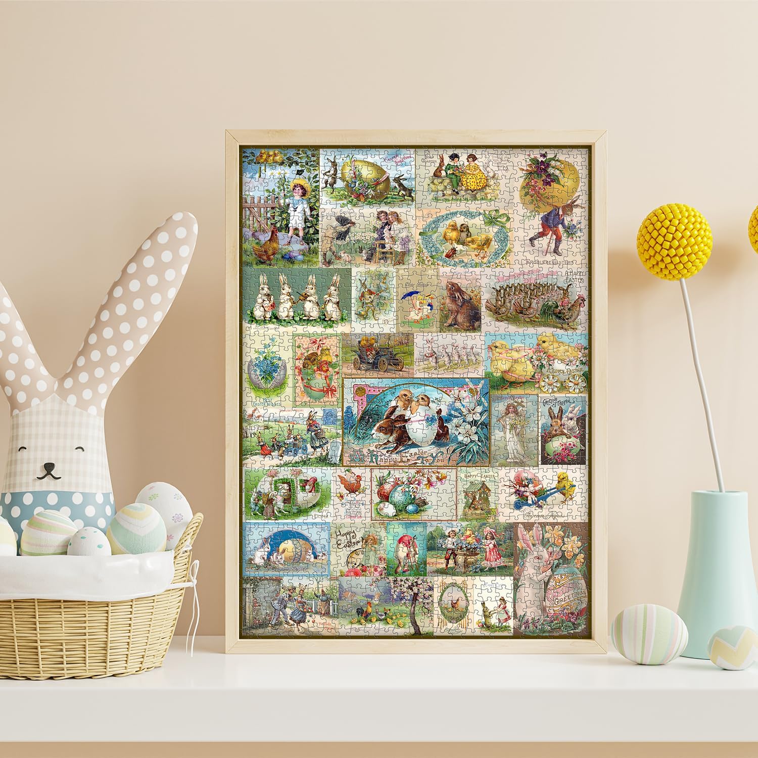 Retro Easter Collage Jigsaw Puzzles 1000 Pieces