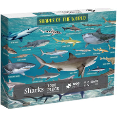 Ocean Theme Shark Jigsaw Puzzle 1000 Pieces