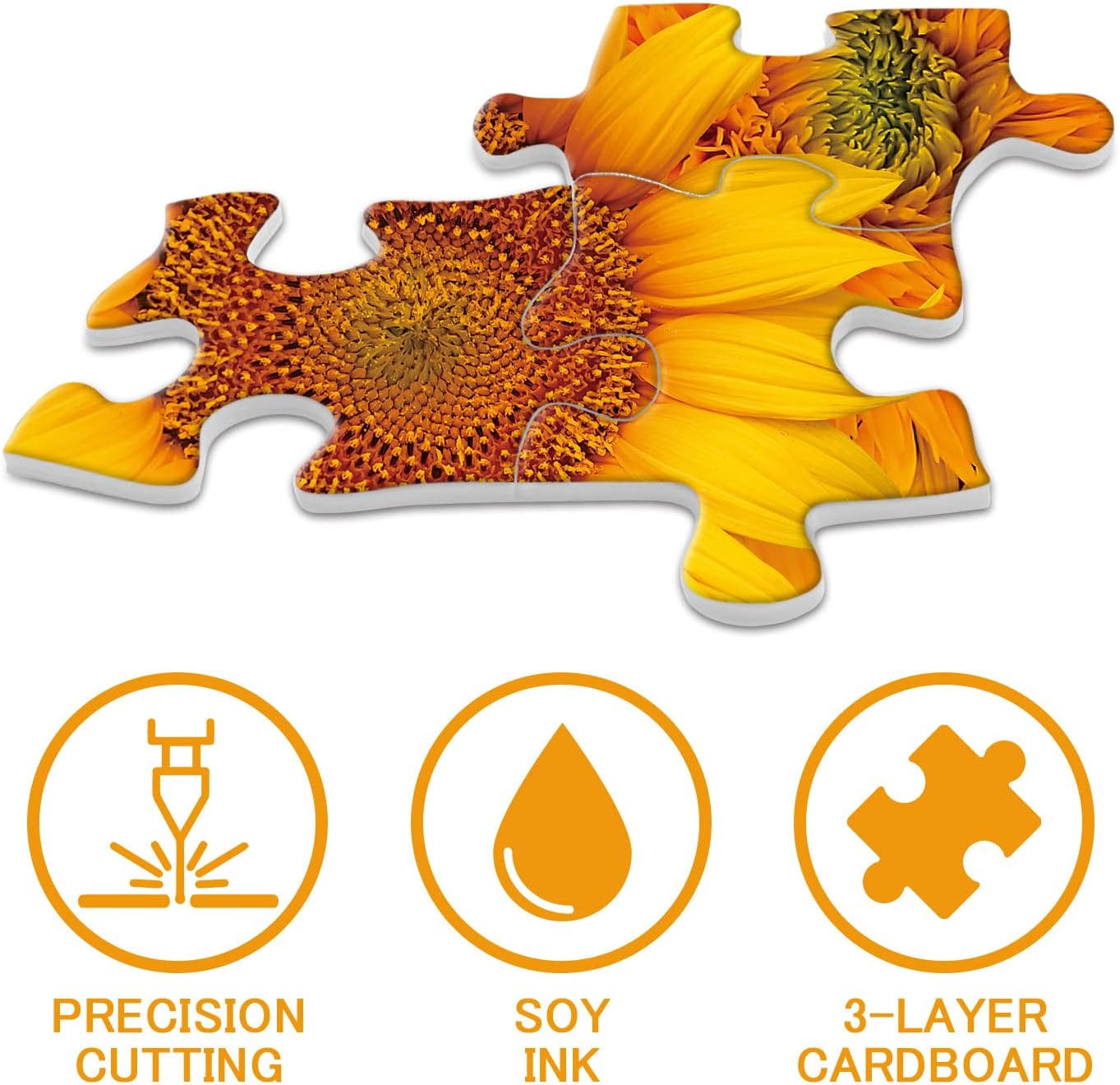 Pickforu® Sunflower Jigsaw Puzzle 1000 Pieces