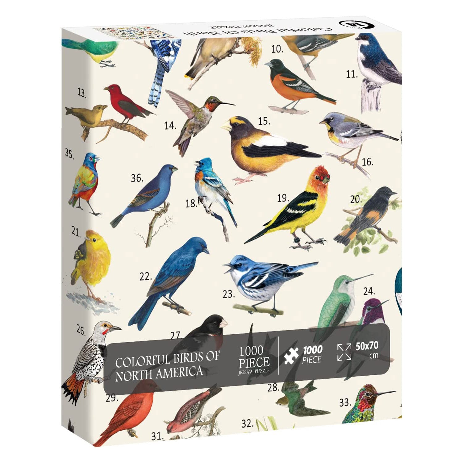 Pickforu® Vintage Bird Jigsaw Puzzles for Adults 1000 Pieces