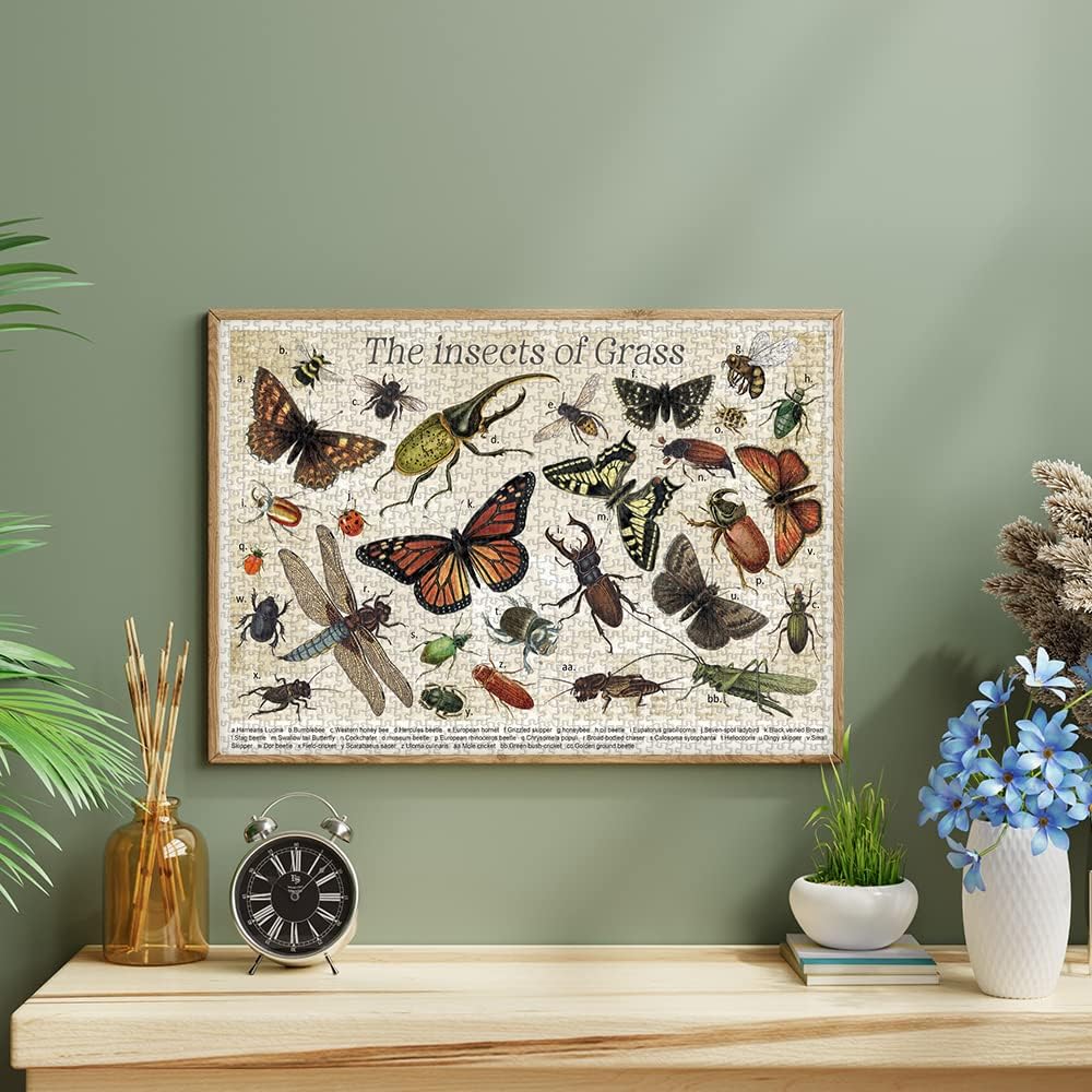 Vintage Butterfly Jigsaw Puzzle 1000 Pieces