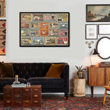 Pickforu® Vintage Coffee Poster Jigsaw Puzzles 1000 Pieces