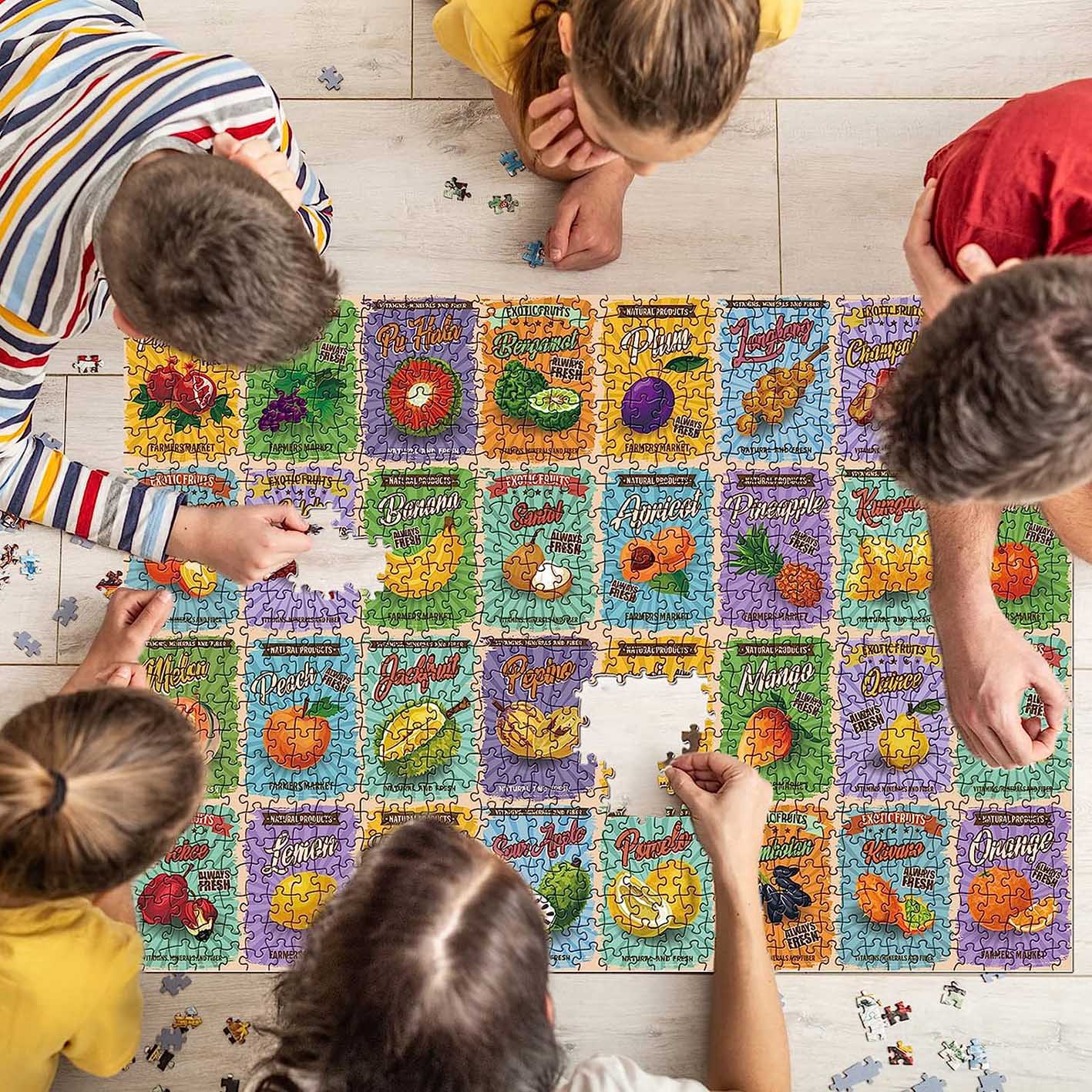 Pickforu® Vintage Fruit Jigsaw Puzzle 1000 Pieces