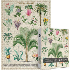Pickforu® Rompecabezas Vintage de Plantas Tropicales, 1000 Piezas