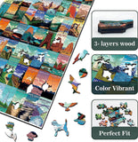 Pickforu® Wooden National Parks Jigsaw Puzzle 500 Pieces