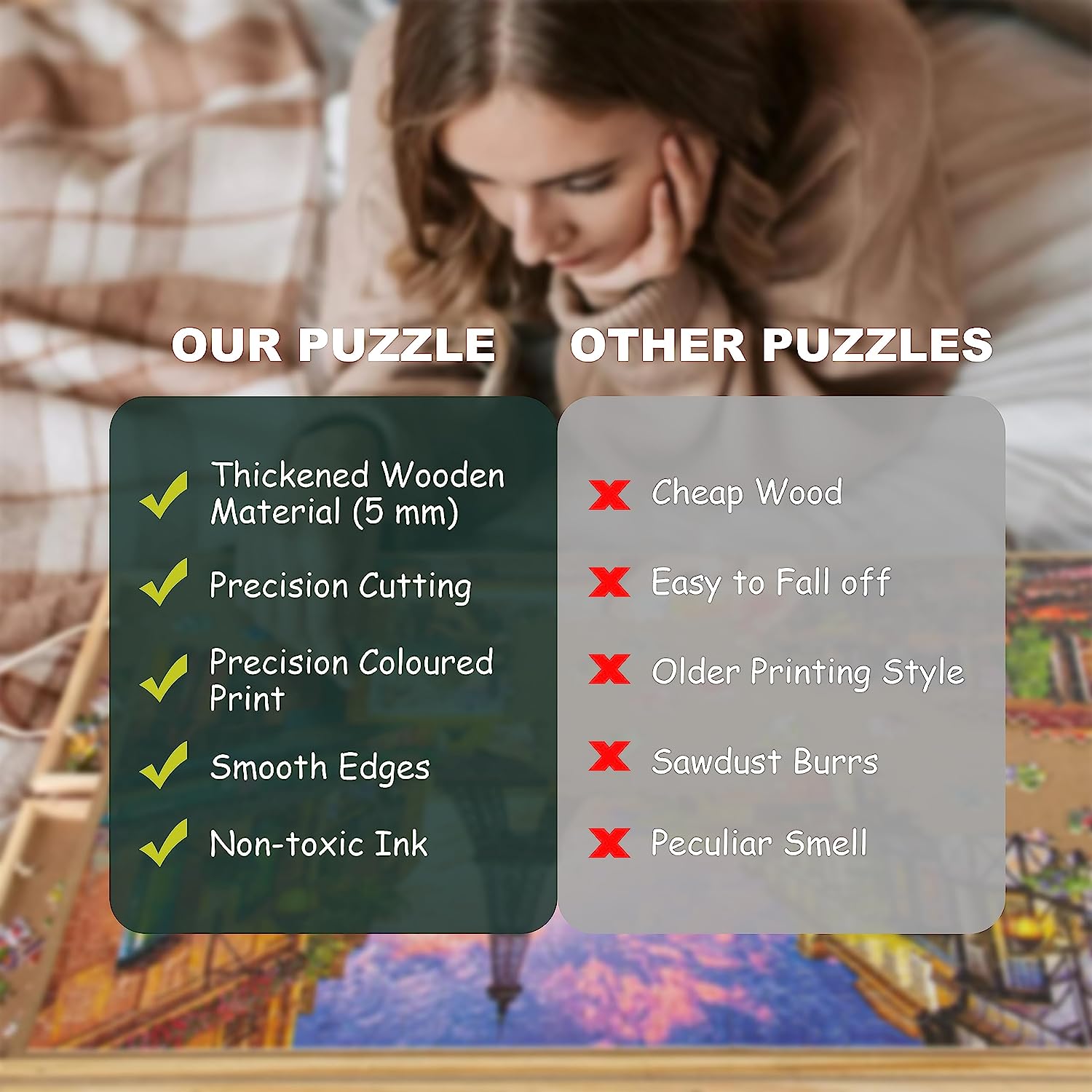 Pickforu® Puzzle de Madera de Parques Nacionales 500 Piezas