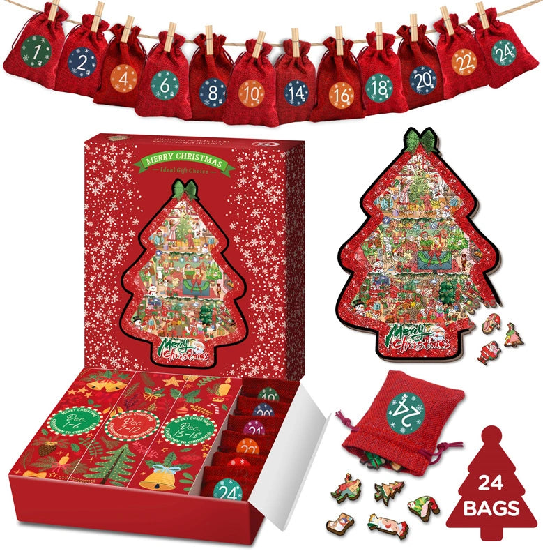 Pickforu® Christmas Tree Jigsaw Puzzle 220 Pieces