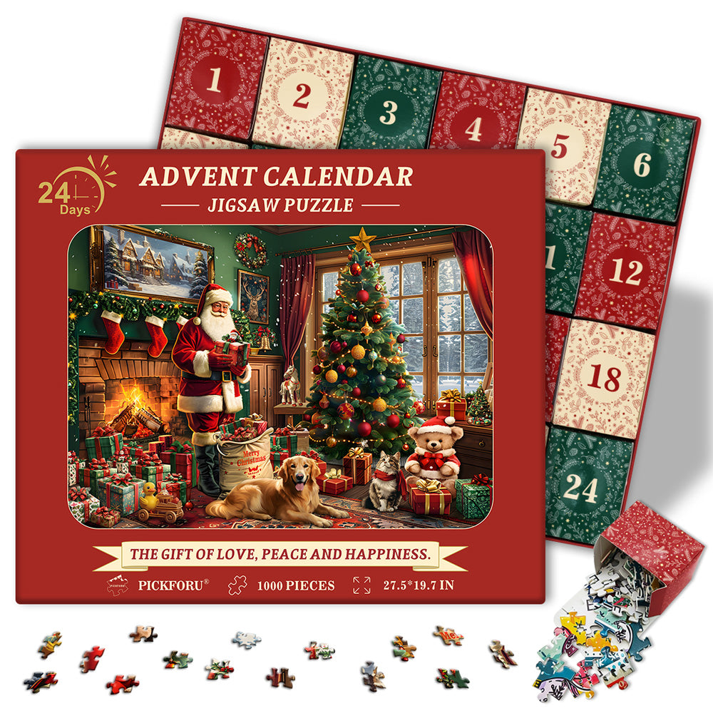  Christmas House Advent Calendar Jigsaw Puzzle 1000 Pieces