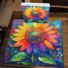 Rainbow Sunflower Jigsaw Puzzle 1000 Pieces