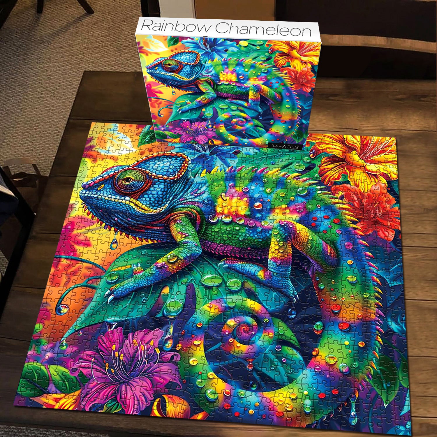  Rainbow Chameleon Jigsaw Puzzle 1000 Pieces