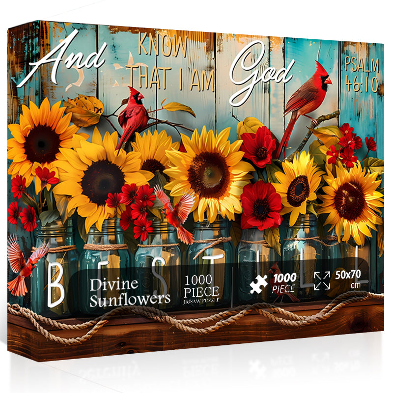 Divine Sunflowers Jigsaw Puzzle 1000 Pieces